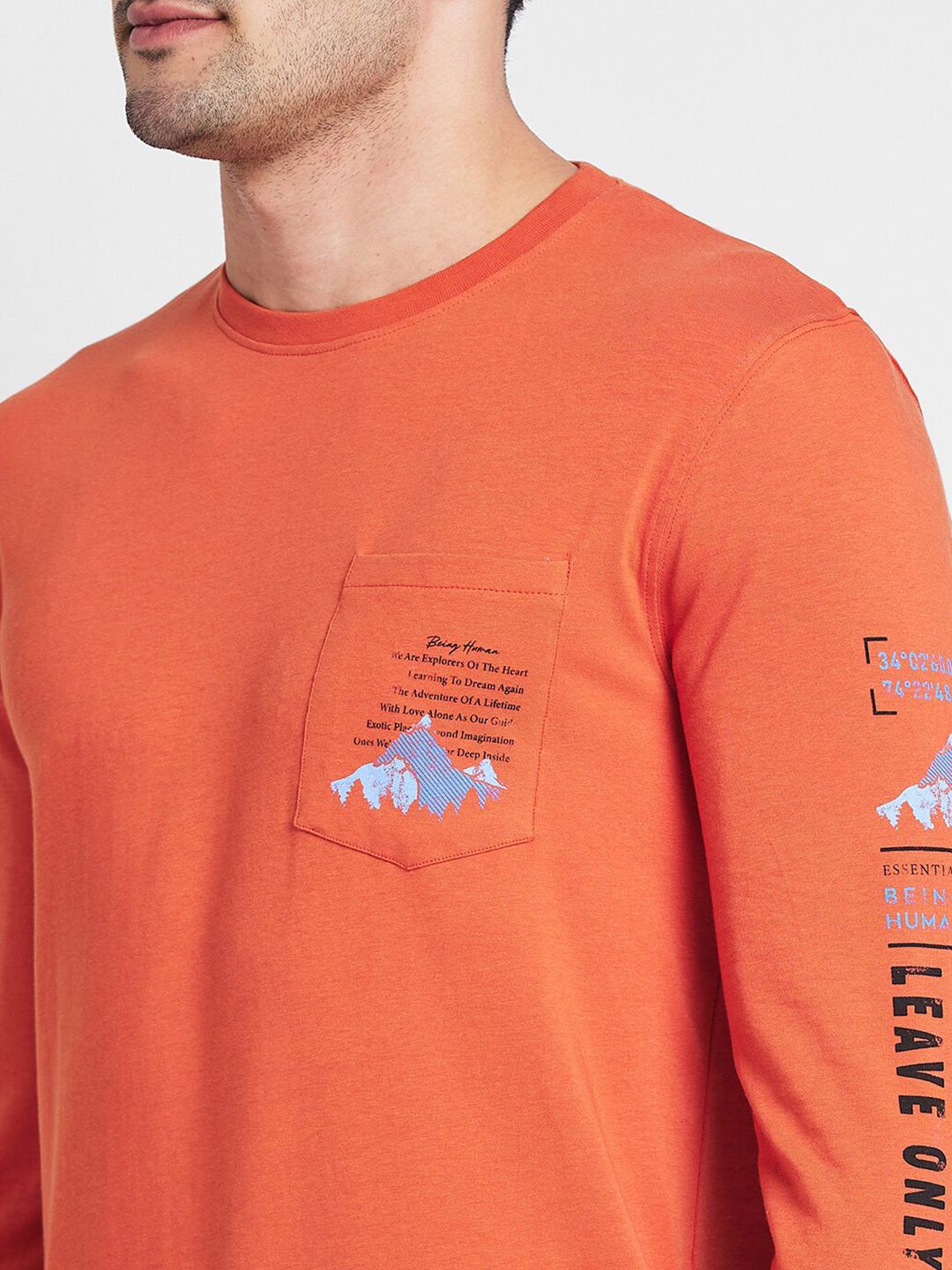 Being Human Round Neck Cotton T-shirt