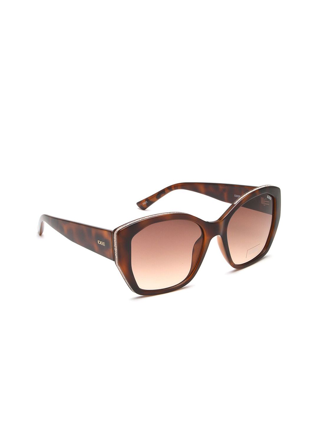 Idee wanita cermin mata hitam cateye dengan lensa terlindung UV