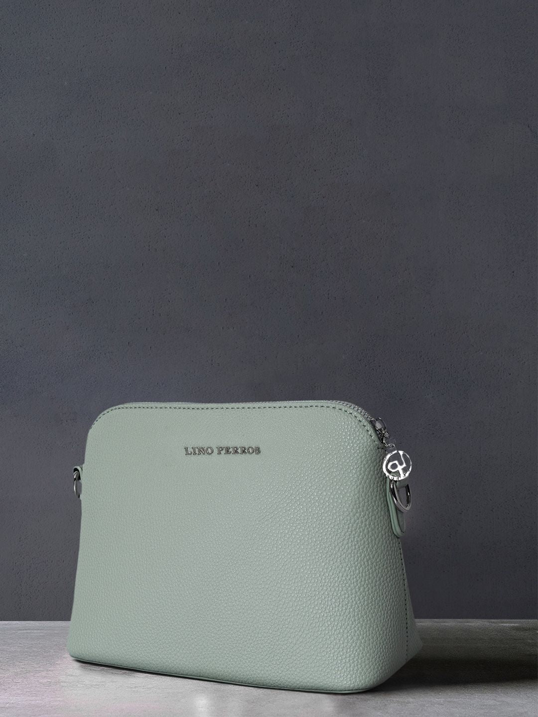 Lino Perros Mint Green Solid Sling Bag