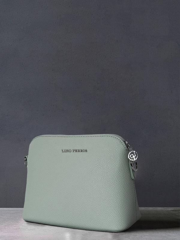 Lino Perros Mint Green Solid Sling Bag
