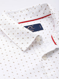 Being Human Spread Collar Micro Ditsy Printed Slim Fit Casual Shirt