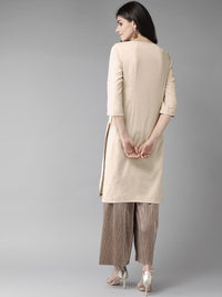 W Women Solid Straight Kurta
