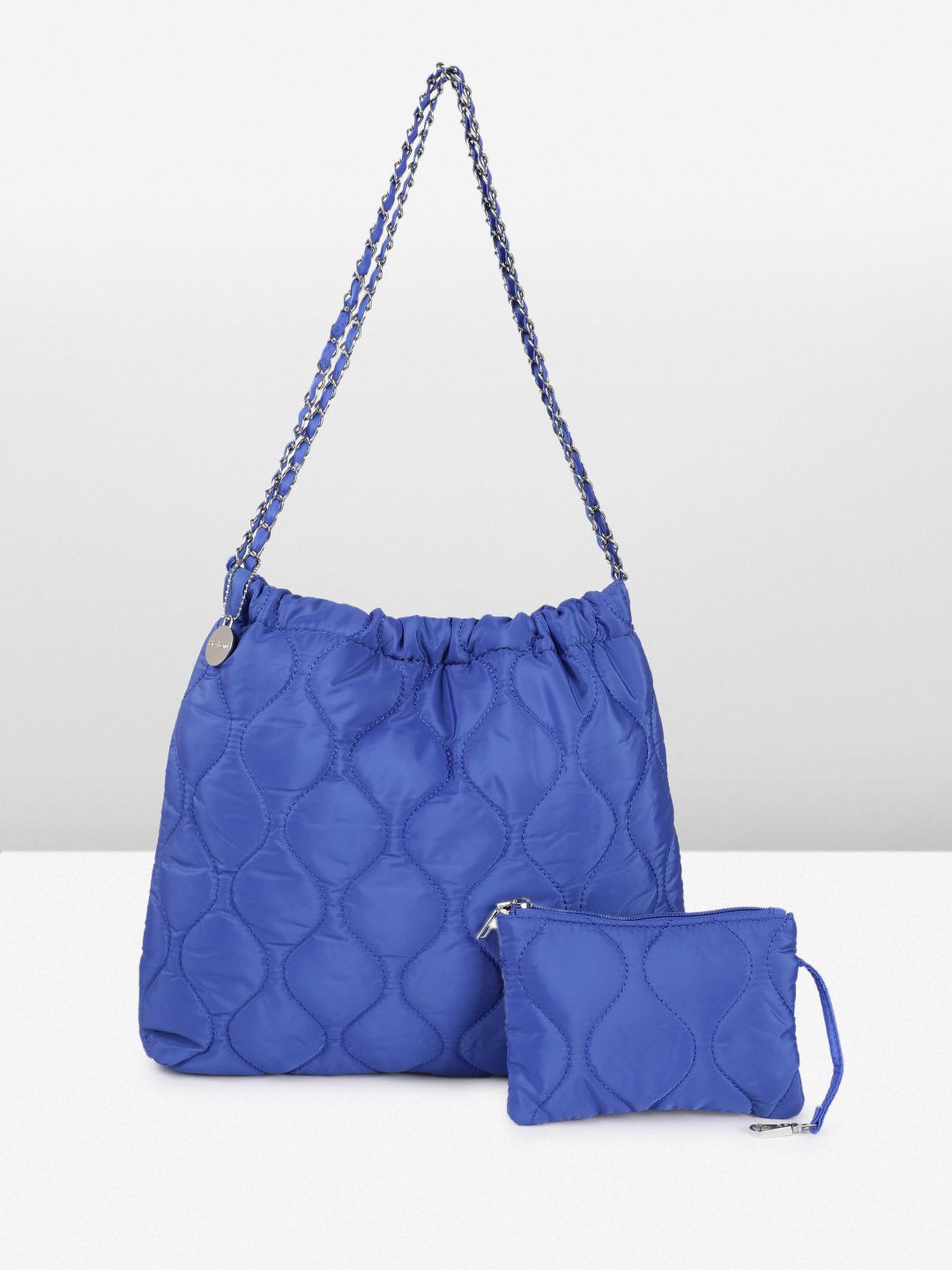 DressBerry Structured Quilted Shoulder Bag with Pouch