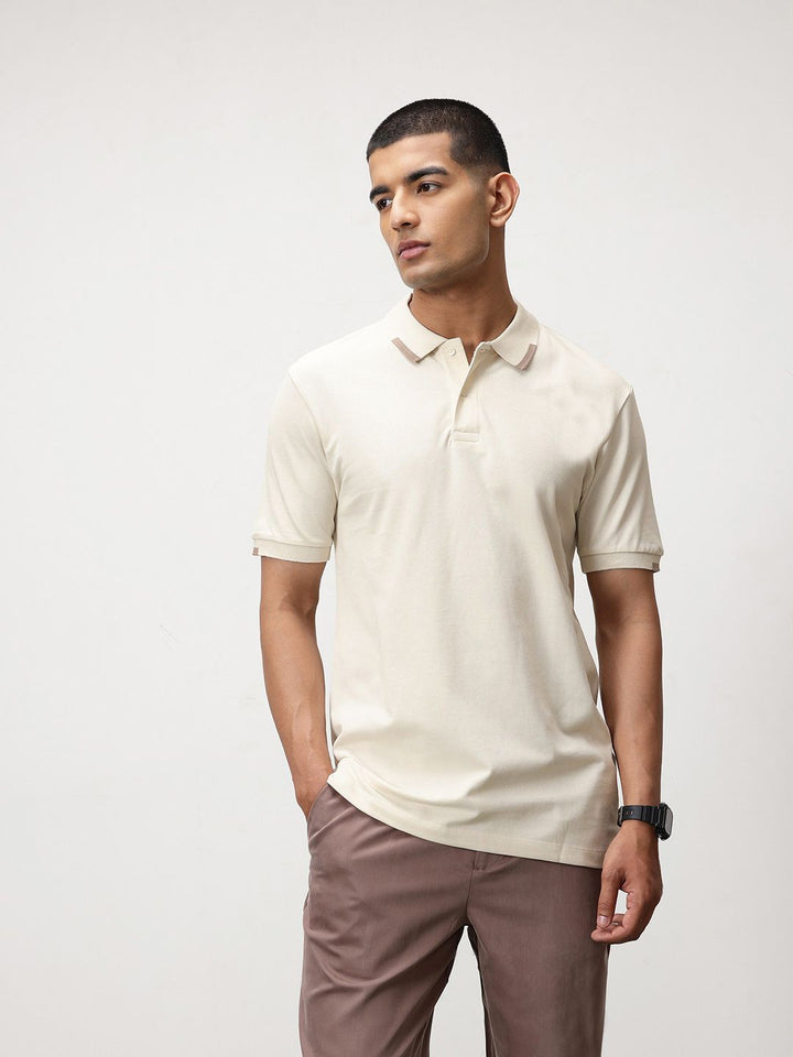 ether Polo Collar Organic Cotton T-shirt