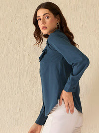 DENNISON Smart Ruffle Detail Casual Shirt