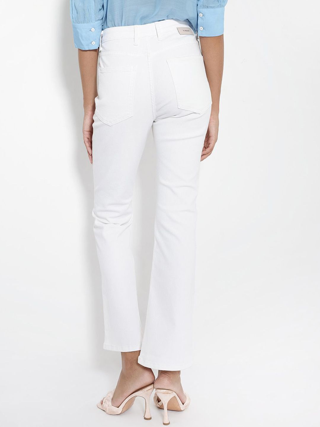 RAREISM Women Comfort Bootcut High-Rise Stretchable Jeans