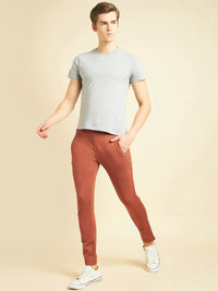 Sweet Dreams Men Orange Dry Fit Mid Rise Track Pants