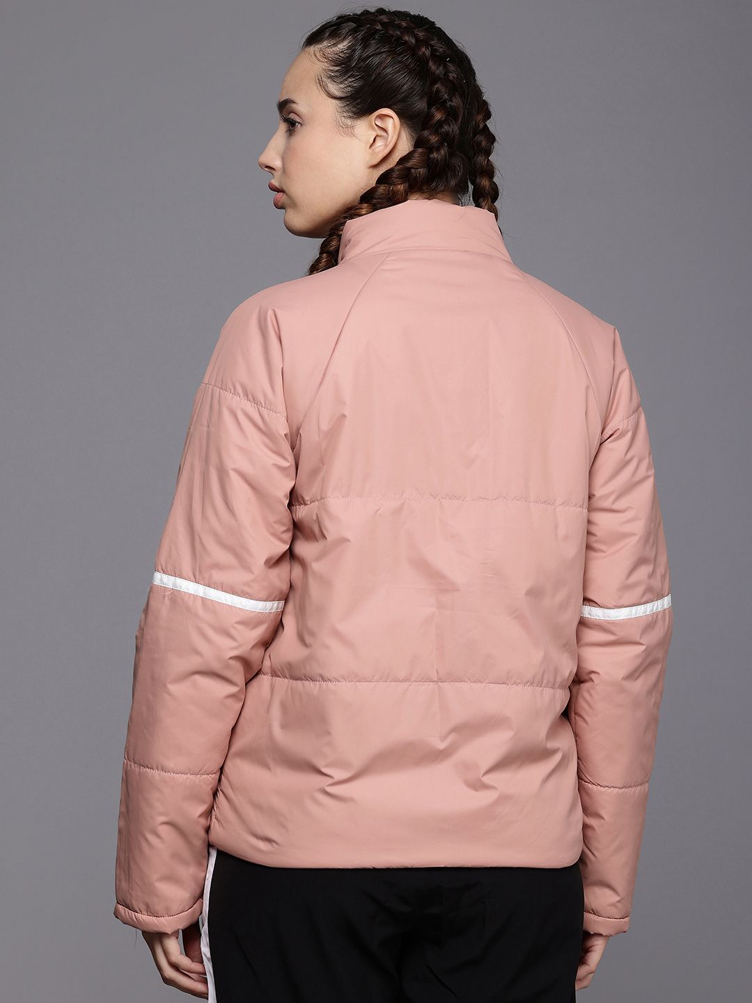 HRX by Hrithik Roshan Techoff Mock Collar Lifestyle Padded Jacket