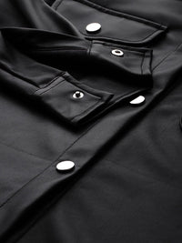 DressBerry Faux Leather Shirt