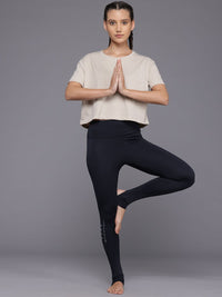 HRX by Hrithik Roshan Printed Crop Yoga T-shirt