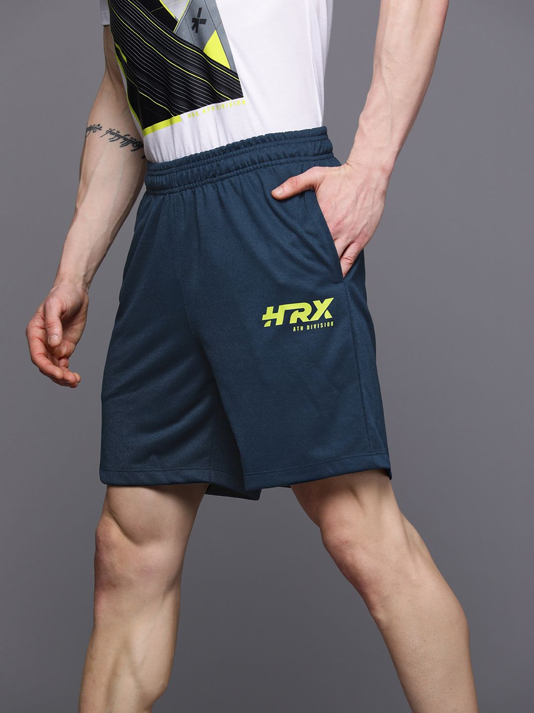 HRX by Hrithik Roshan Men Printed Detail Lifestyle Shorts