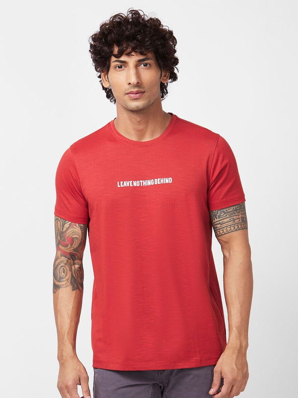 T-shirt Slim Cetak Grafik Spykar