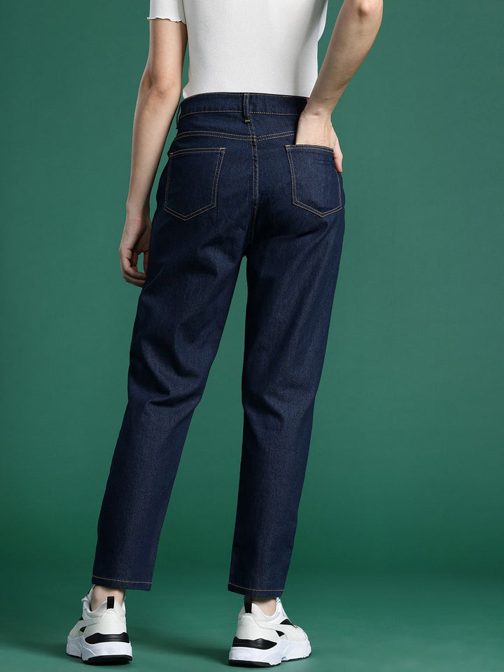 DressBerry Women Boyfriend Fit High-Rise Embellished Stretchable Jeans