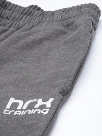 HRX By Hrithik Roshan Training Women Grey Anthra Melange Rapid-Dry Solid Track Pants