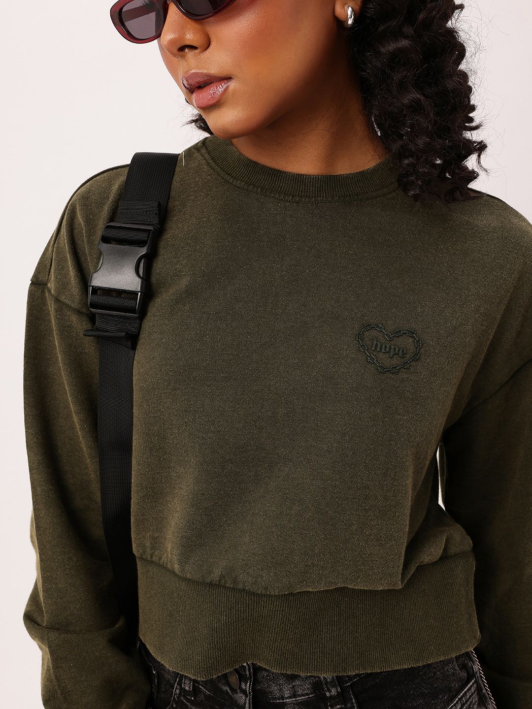DressBerry Boxy Fit Cotton Terry Sweatshirts