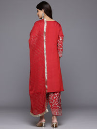 Varanga Women Zari & Sequin Embroidered Kurta with Salwar & Dupatta