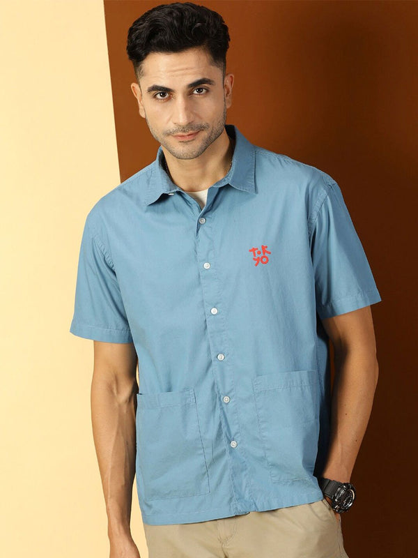 Thomas Scott Classic Boxy Short Sleeves Pure Cotton Casual Shirt