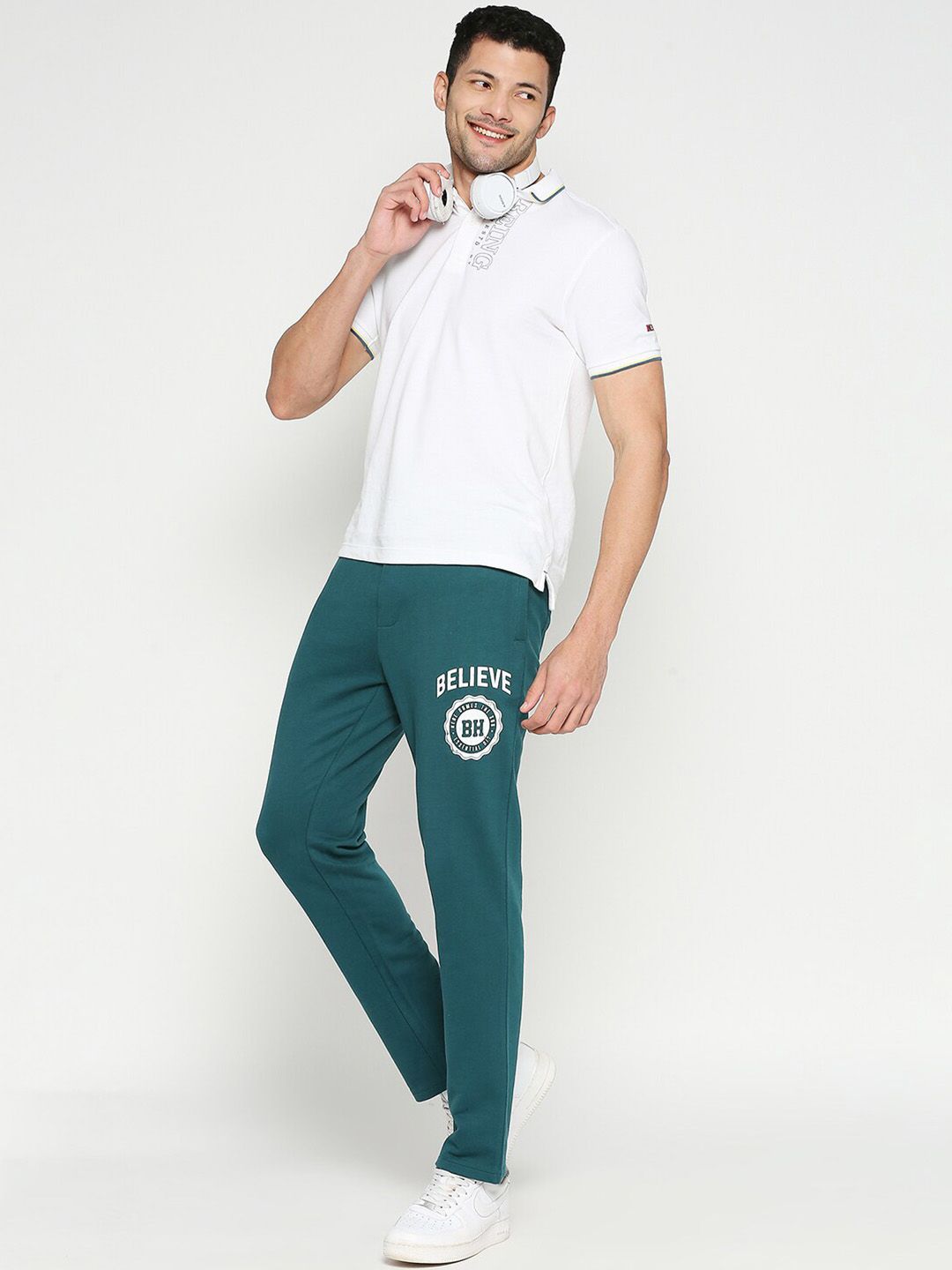 Being Human Men Mid-Rise Track Pants