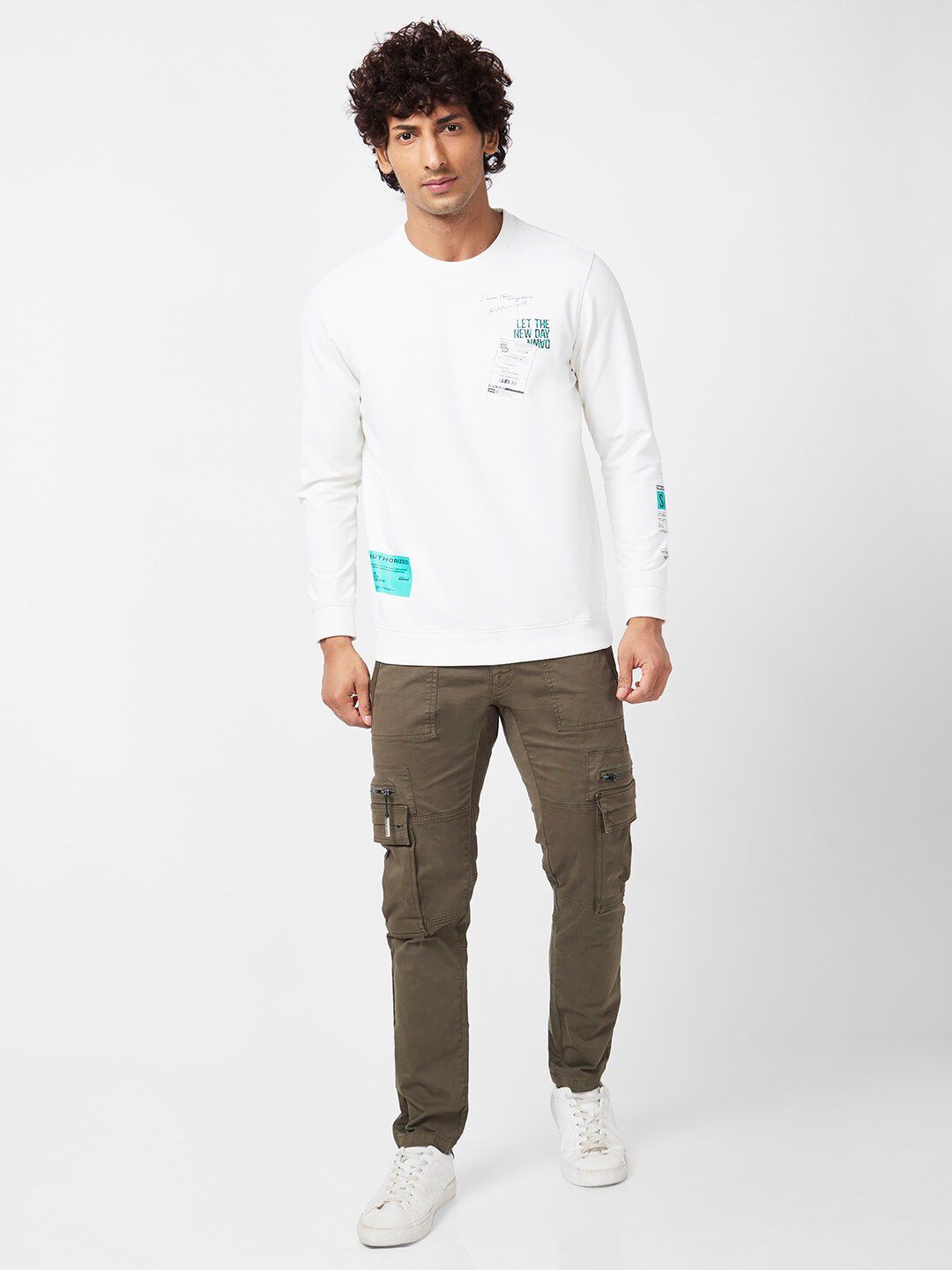 SPYKAR Round Neck Sweatshirt