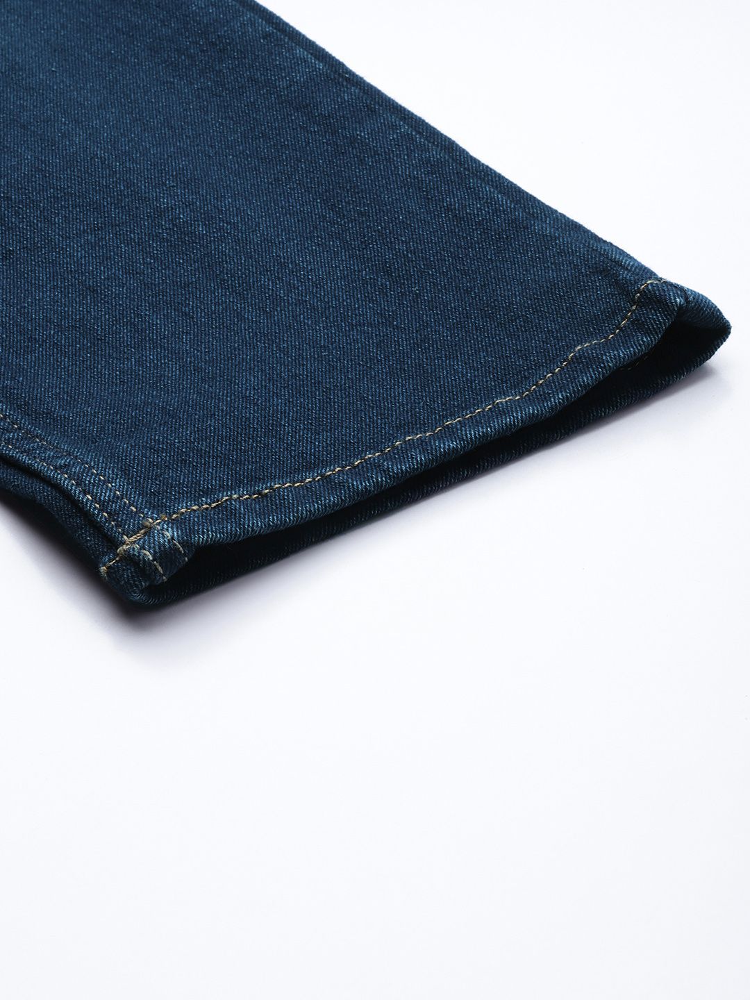 The Indian Garage Co Men Slim Fit Low Distress Light Fade Stretchable Jeans