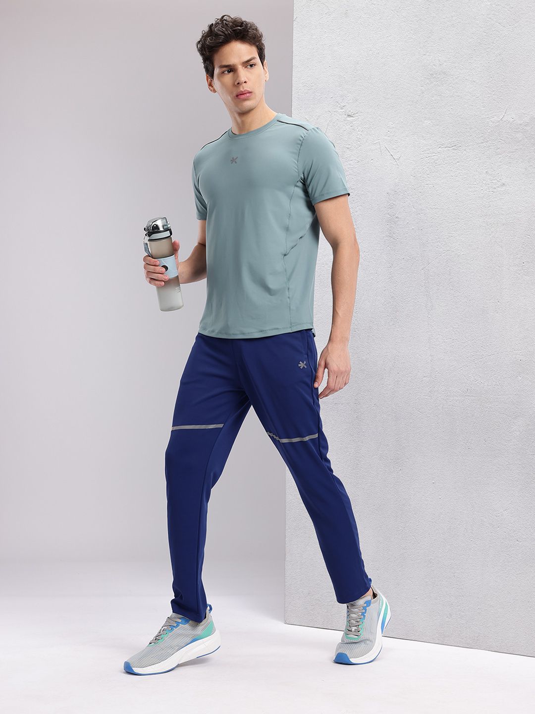 HRX by Hrithik Roshan Men Solid Round Neck Running T-shirt with Perforations