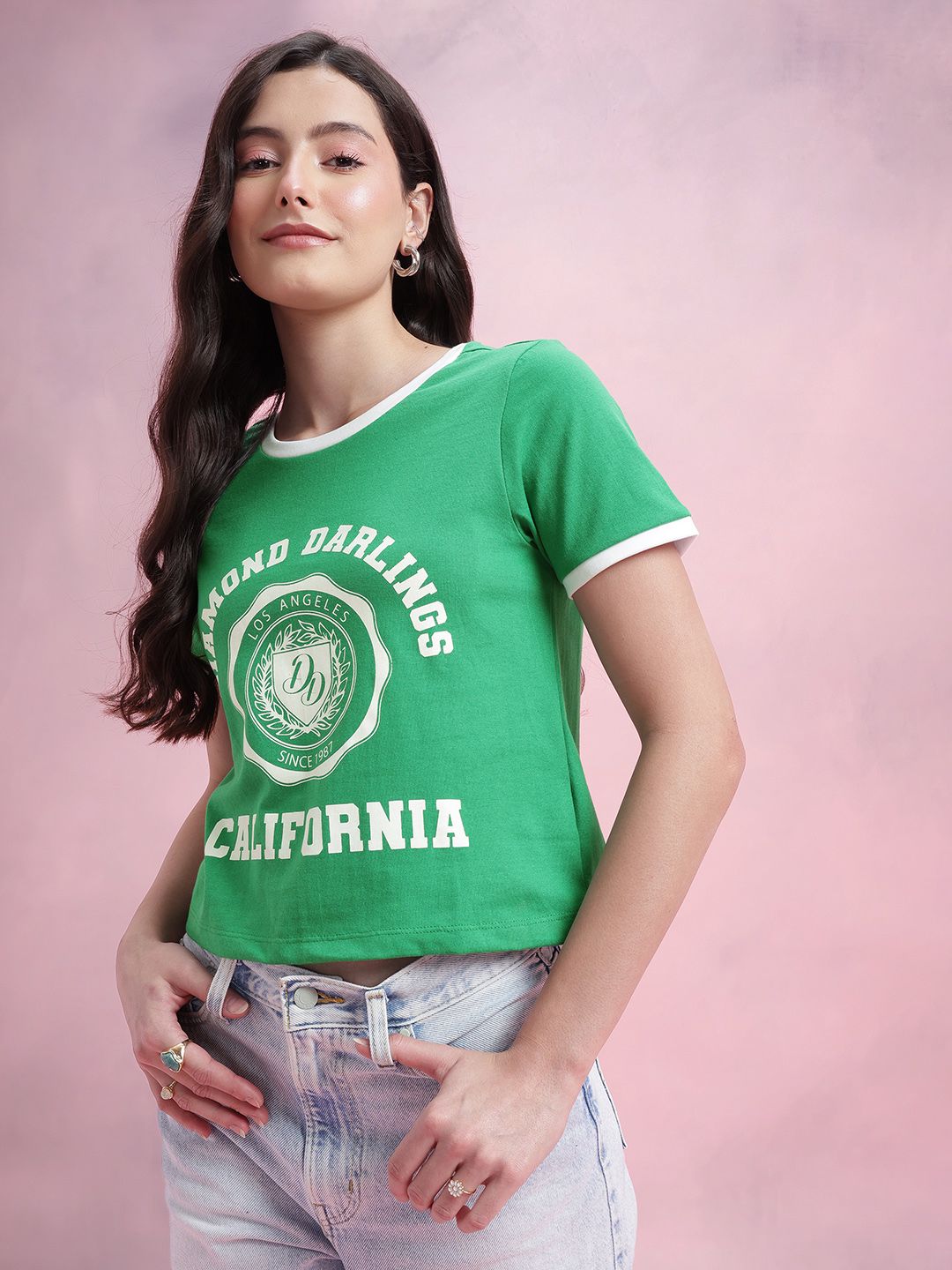 DressBerry Varsity Printed T-shirt