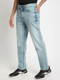Bene Kleed Men Relaxed Fit Clean Look Heavy Fade Whiskers Pure Cotton Jeans