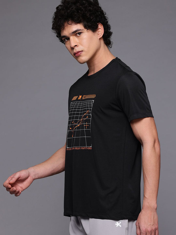 HRX by Hrithik Roshan Men Printed Rapid-Dry Running T-shirt