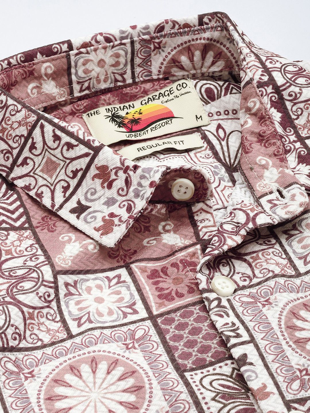 The Indian Garage Co Ethnic Motifs Printed Casual Shirt