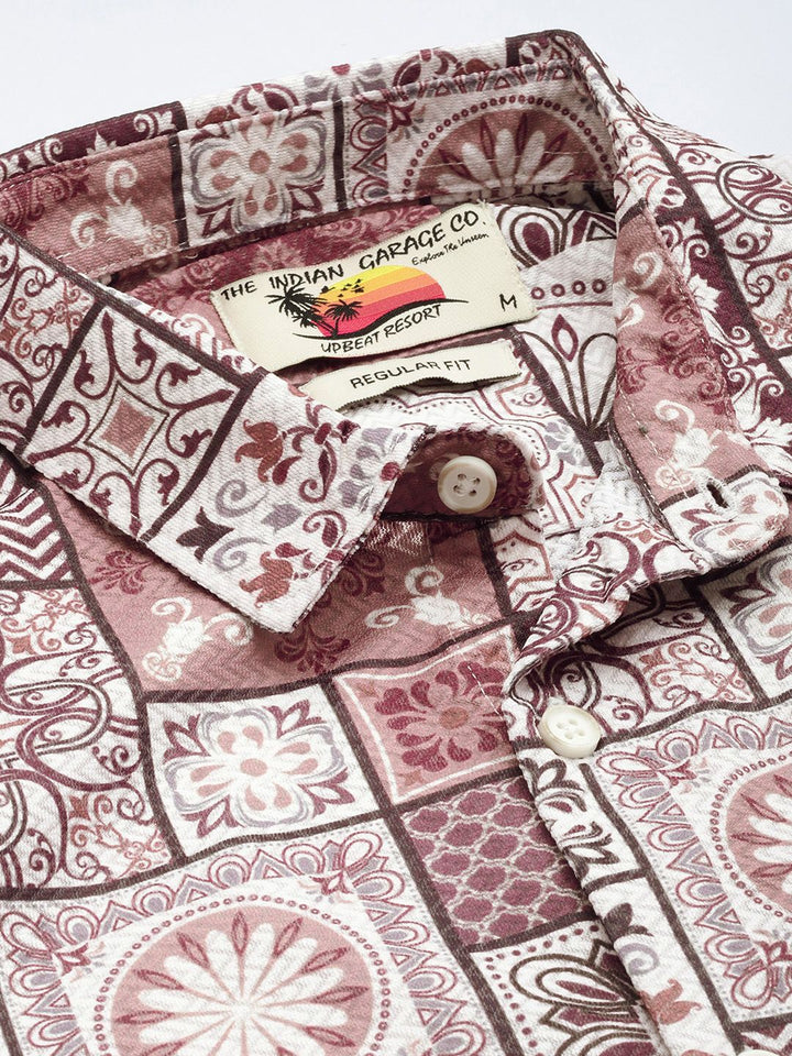 The Indian Garage Co Ethnic Motifs Printed Casual Shirt