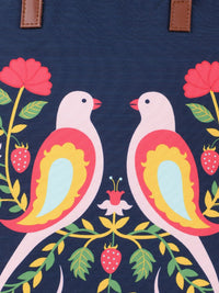 TEAL BY CHUMBAK Navy Blue Printed Shoulder Bag
