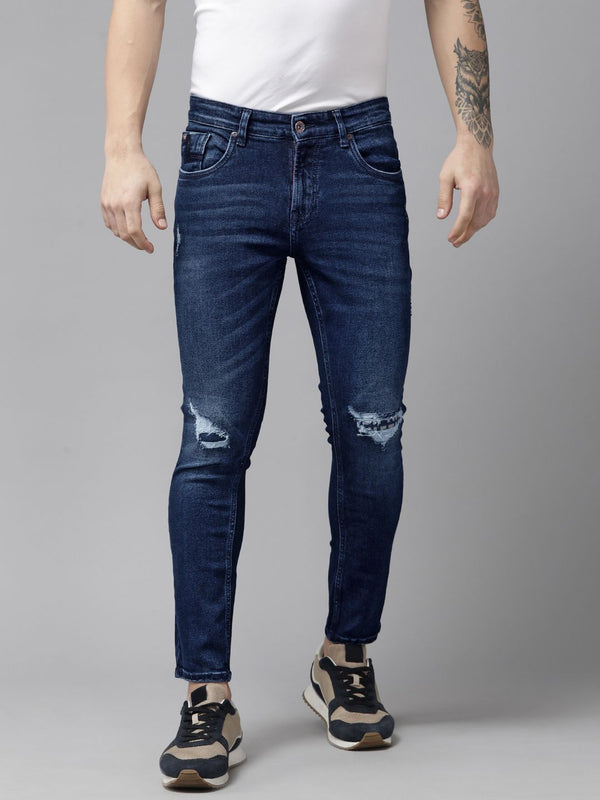 Spykar Men Skinny Fit Light Fade Jeans Regangan