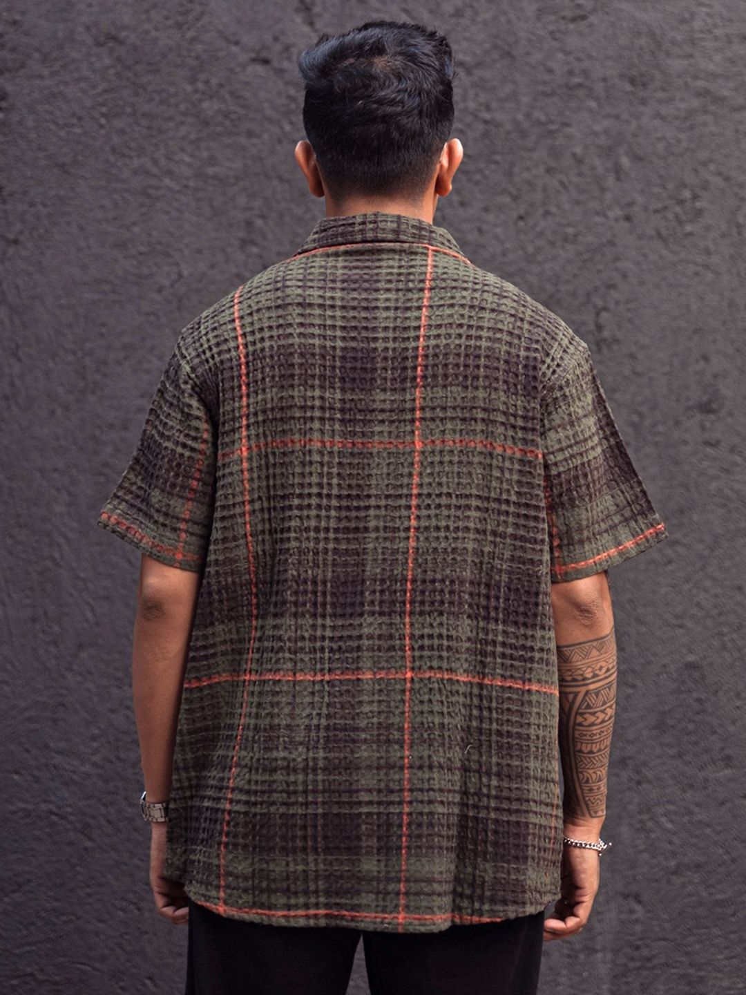 Powerlook Men Tartan Checks Opaque Checked Casual Shirt