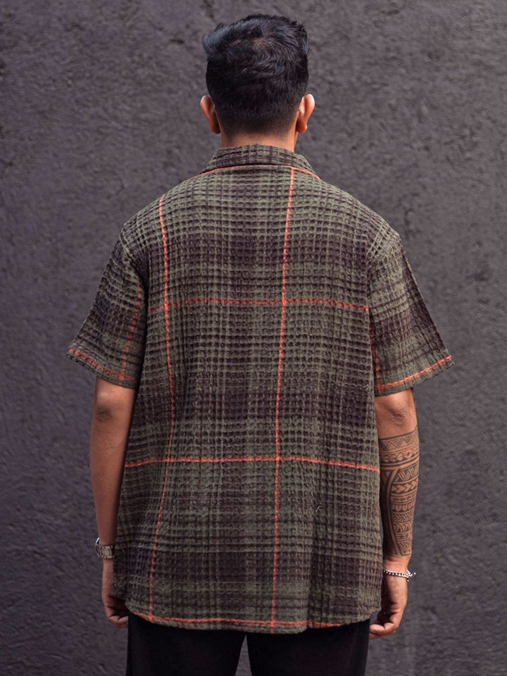 Powerlook Men Tartan Checks Opaque Checked Casual Shirt