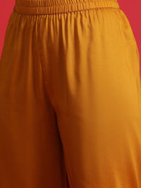 Indo Era Ethnic Motifs Embroidered Sequinned Straight Kurta & Trousers With Dupatta