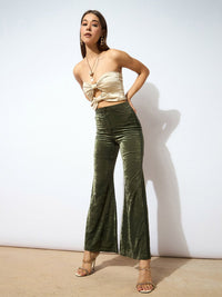 SASSAFRAS Women Mid Rise Parallel Trousers