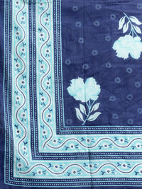 Indo Era Floral Printed Pure Cotton Kurta With Trousers & Dupatta