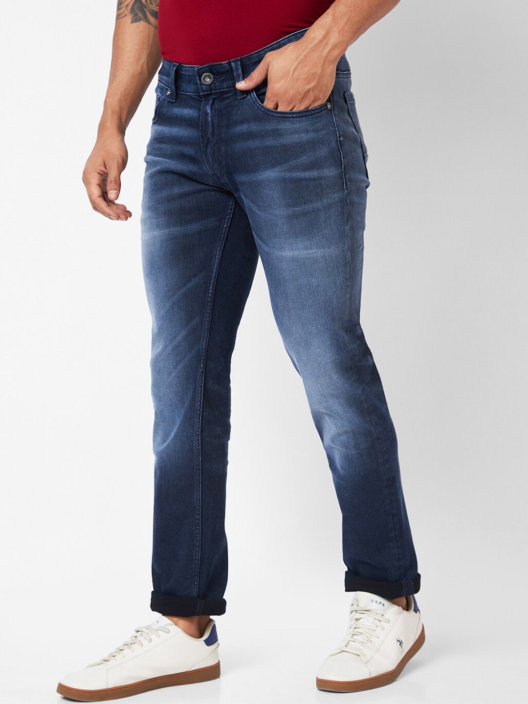 SPYKAR Men Heavy Fade Clean Look Cotton Jeans