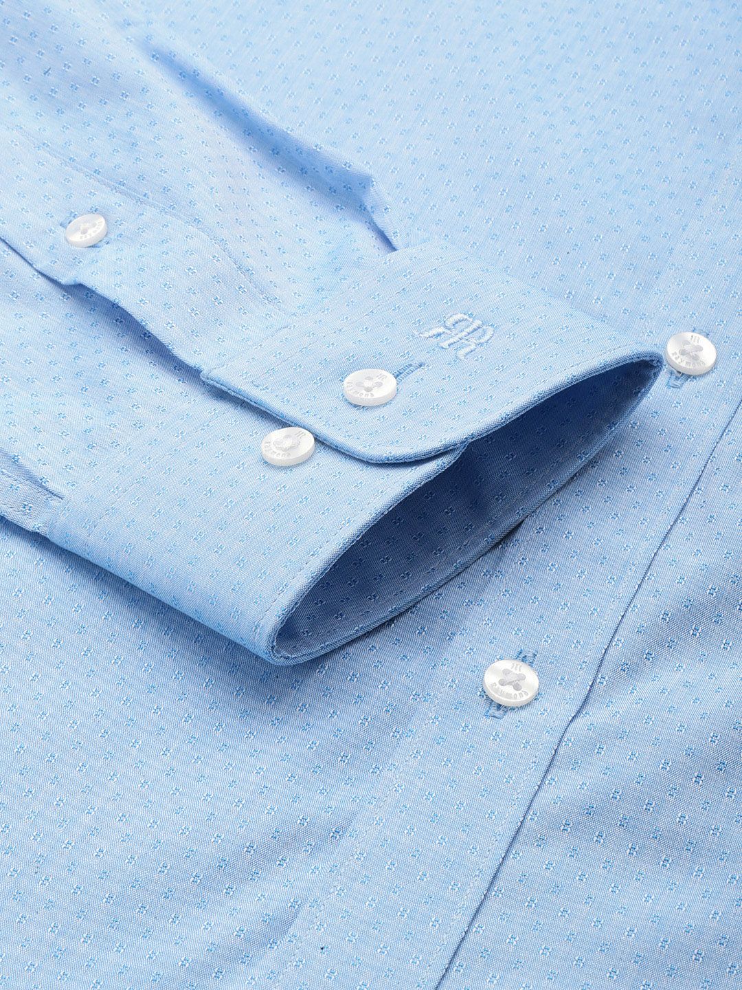 Raymond Pure Cotton Textured Slim Fit Formal Shirt