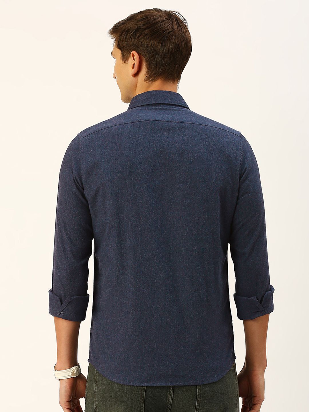 Thomas Scott Men Classic Slim Fit Flannel Casual Shirt