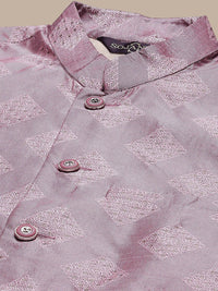 SOJANYA Mandarin Collar Regular Kurta With Churidar & Nehru Jacket