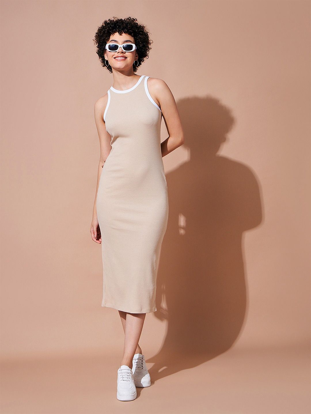 SASSAFRAS BASICS Cotton Bodycon Dress