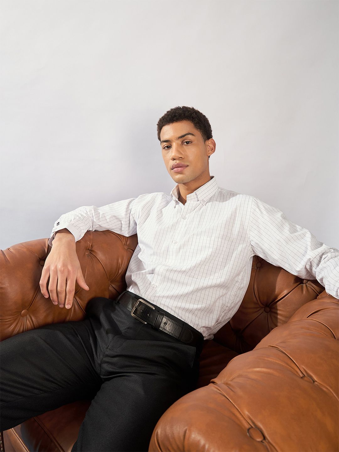 DENNISON Smart Micro Checked Formal Shirt
