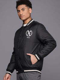 HRX by Hrithik Roshan Brand Logo Print Longline Padded Jacket