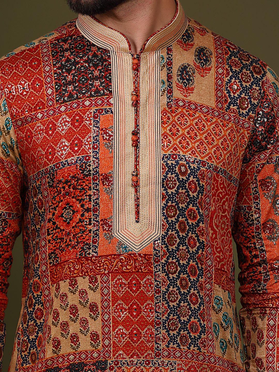 KISAH Ethnic Motifs Printed Regular Kurta with Dhoti Pants