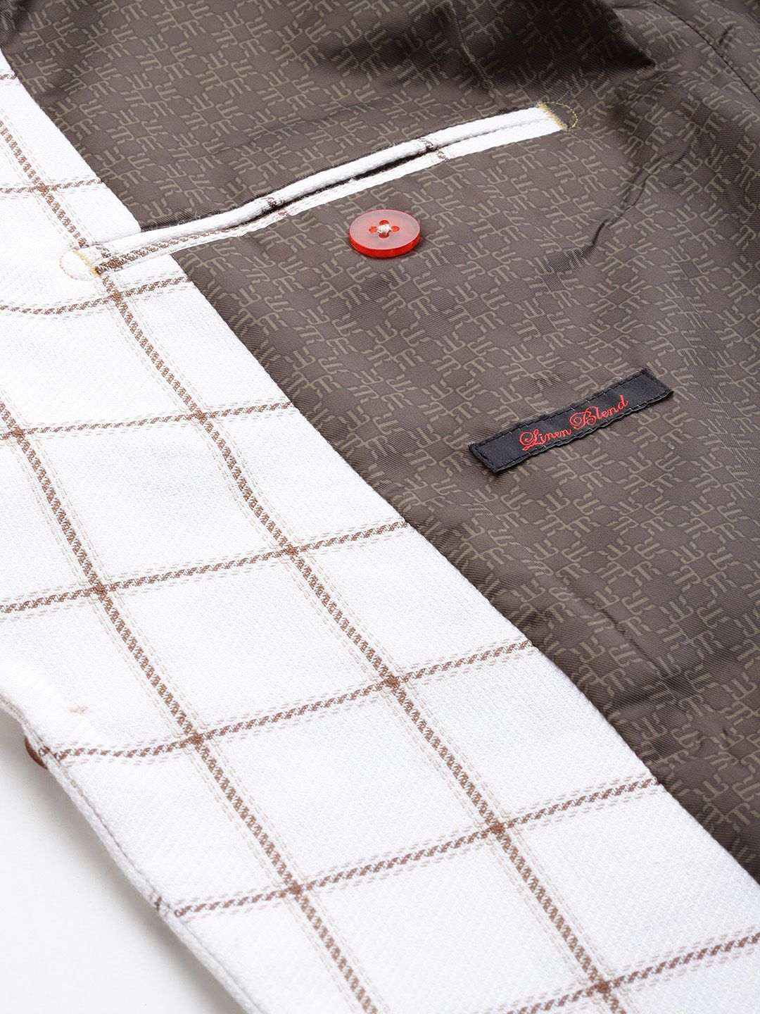 Raymond Checked Single-Breasted Blazer