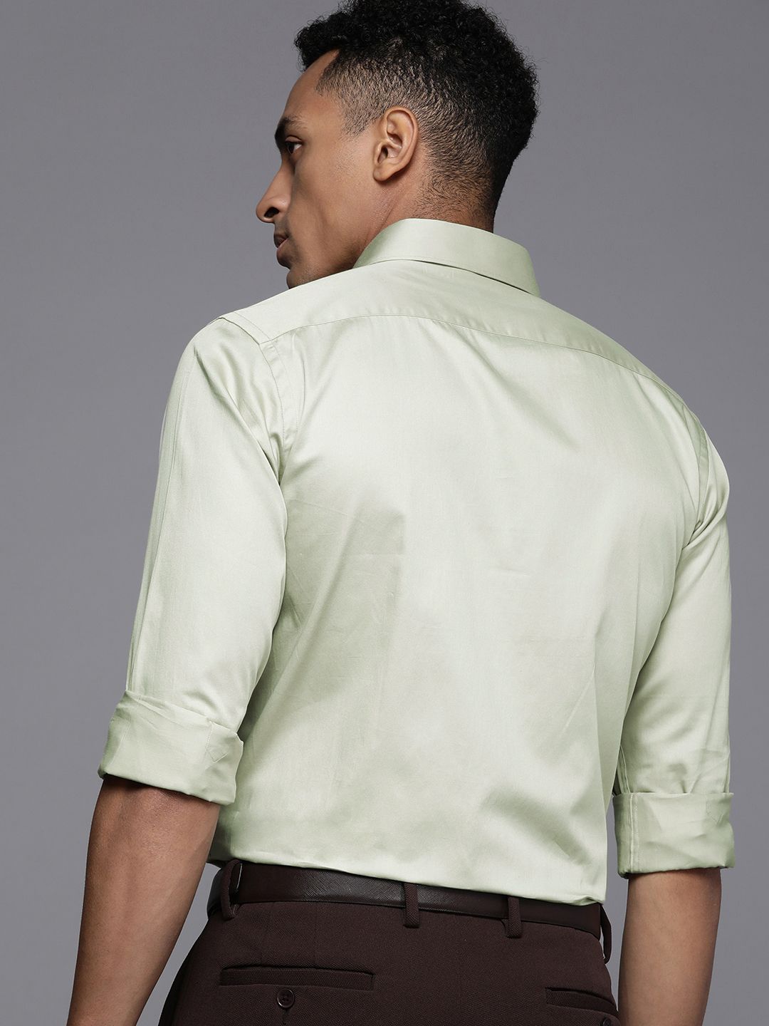 Raymond Men Pure Cotton Slim Fit Opaque Formal Shirt