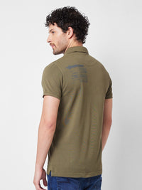 SPYKAR Polo Collar Cotton Slim Fit T-shirt