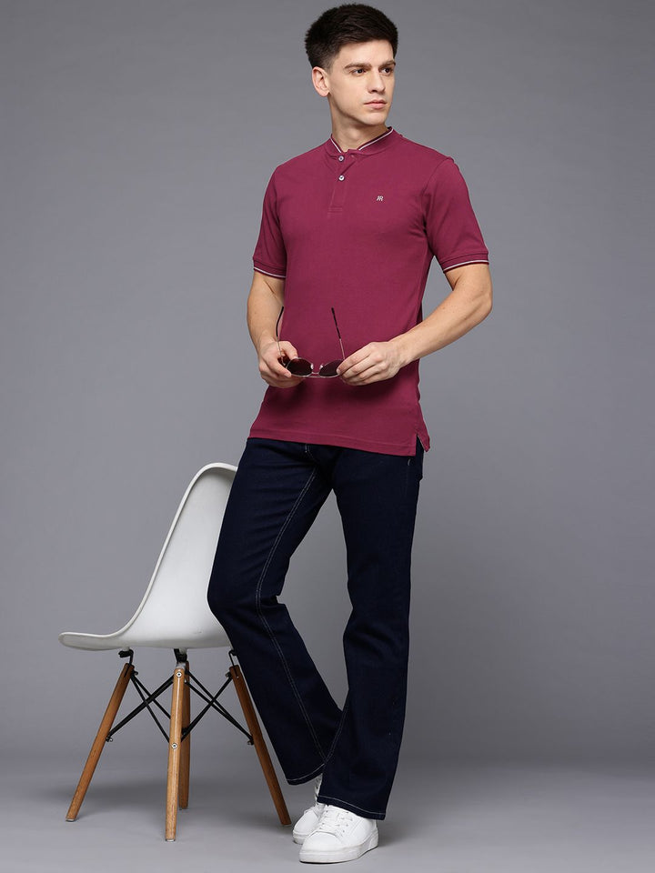 Raymond Henley Neck Pure Cotton Modern Fit T-shirt