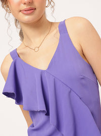 DressBerry Strappy Sensation Ruffled Romance Sheath Dress